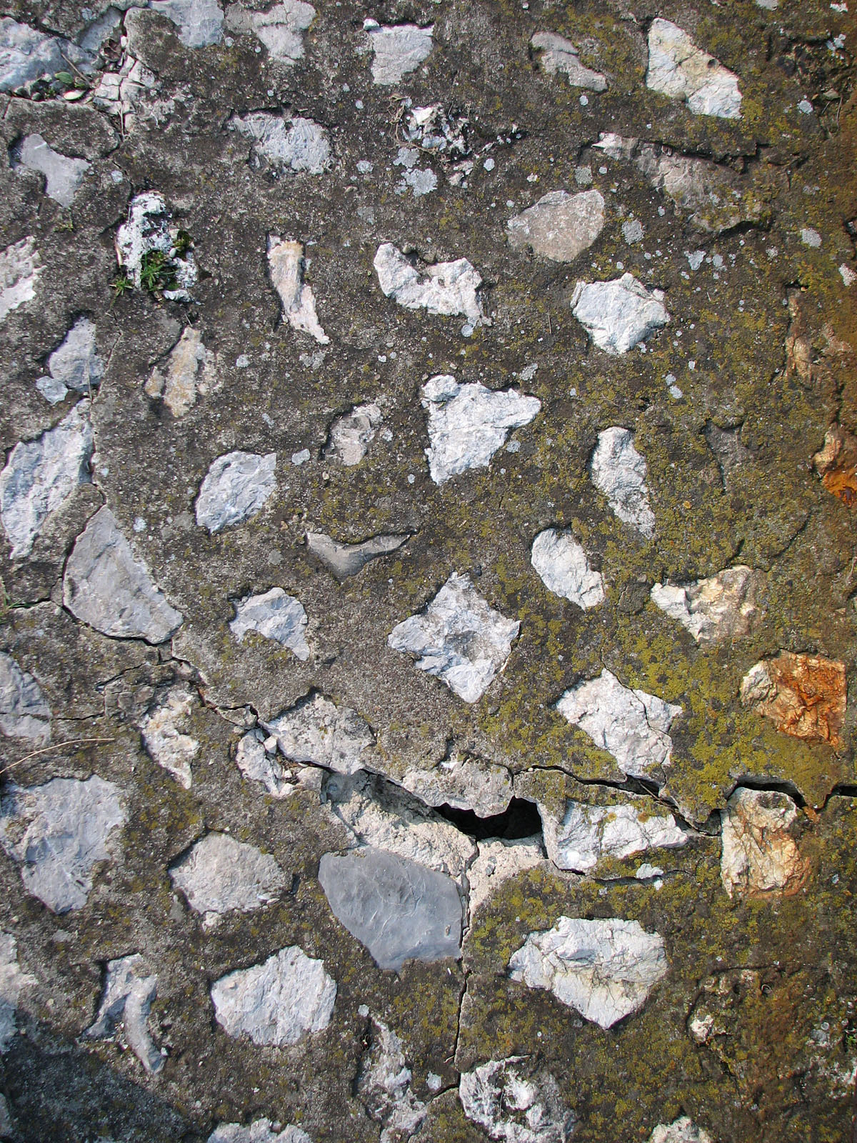 Stones in Concrete with Crack for Vertical Standard resolution